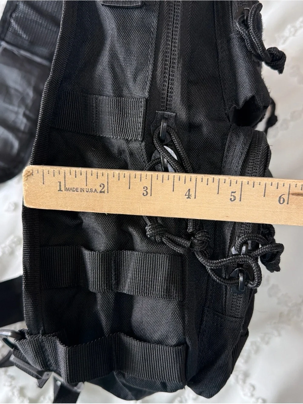 USA EveryDay Carry Sling Tactical Shoulder Bag Military Black Water Bottle Pouch